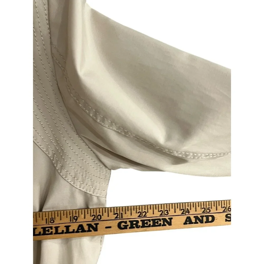 Fleet Street Women Large Jacket/Coat Tan Orange Detachable Hood Zip Snap - Picture 9 of 15